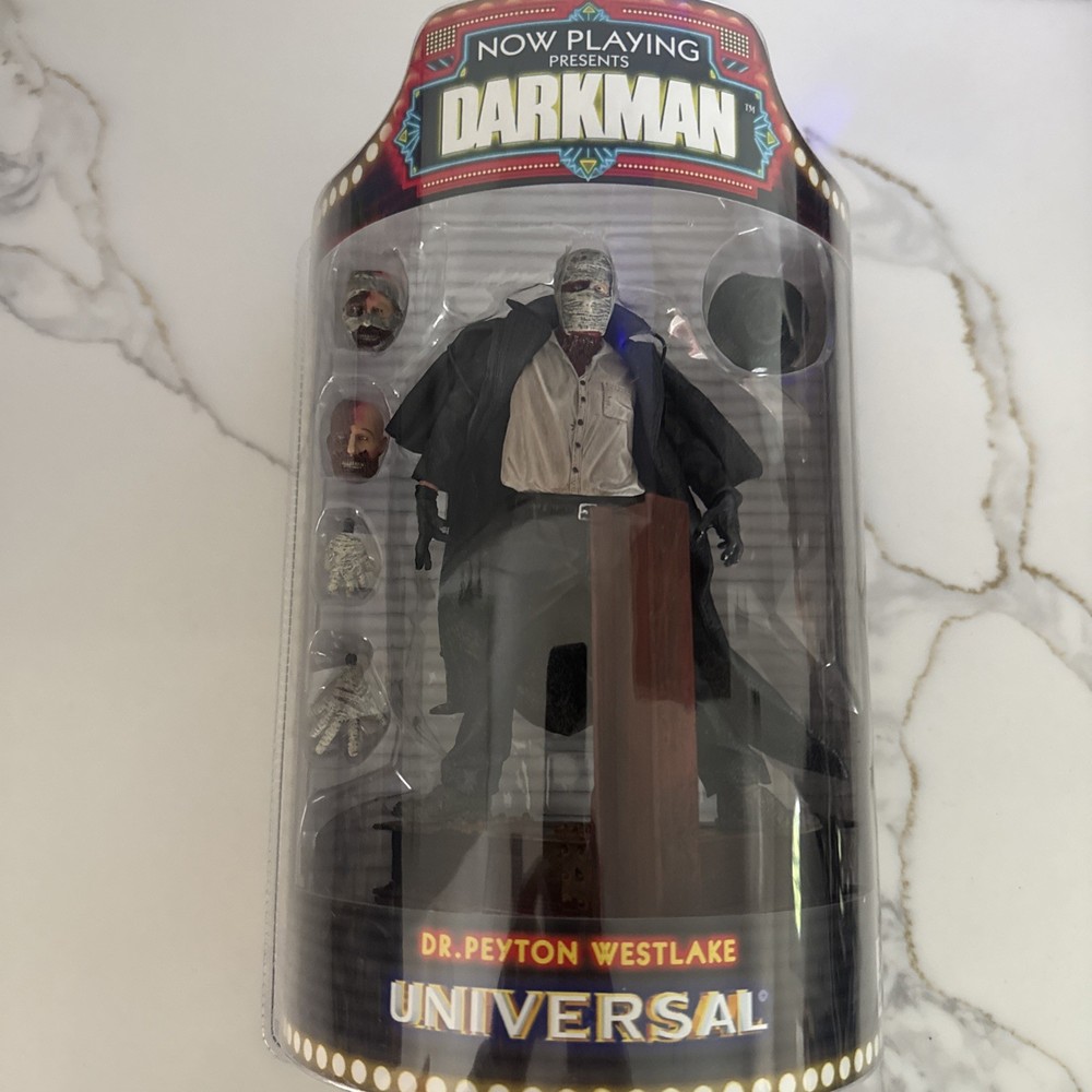 DARKMAN Dr Peyton Westlake WHITE SHIRT Variant SOTA TOYS Figure Now Playing 2004