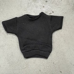 SU-RG-SL-BK-L: 1/12 Black T-Shirt for 6″ muscular action figure body