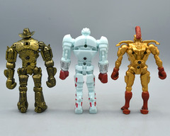 Real Steel Action Figure Lot of 3 Jakks Pacific 2011 Midas Ambush Six Shooter