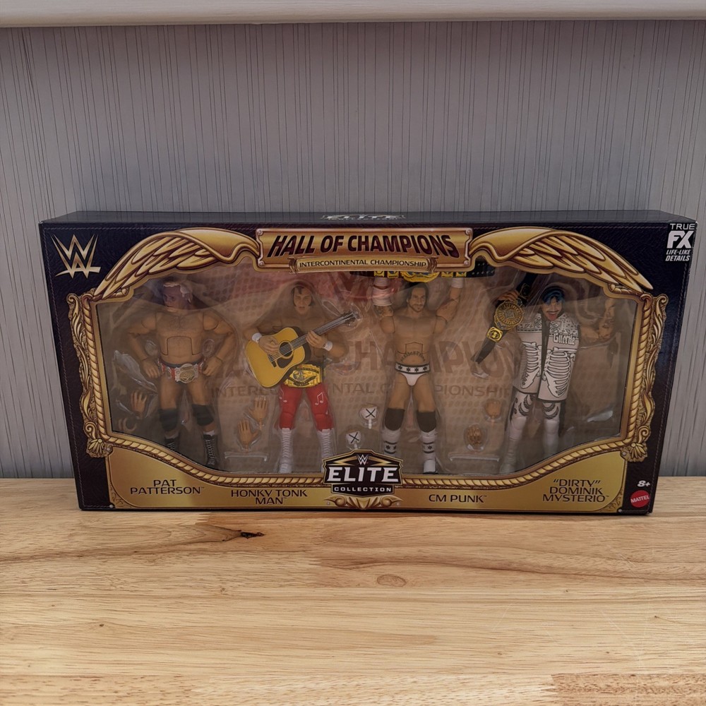 Mattel WWE Elite Hall of Champions Intercontinental Championship 4 Pack 2026