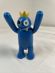 Phat Mojo – Rainbow Friends “Happy Blue” Posable Action Figure 5″ Series 1 USED