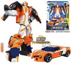 Tobot V Galaxy Detectives Alpha-Plus Transforming Sports Car Robot Figure Toy