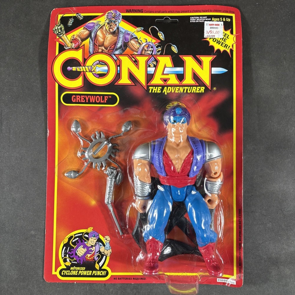 GREYWOLF VINTAGE CONAN THE ADVENTURER HASBRO VINTAGE 1992 ACTION FIGURE
