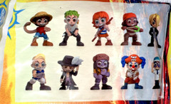 ONE PIECE MINIFIGURES LOT OF 5 USOPP / AXEHAND / SANJI / NAMI ++ **NEW OPENED**