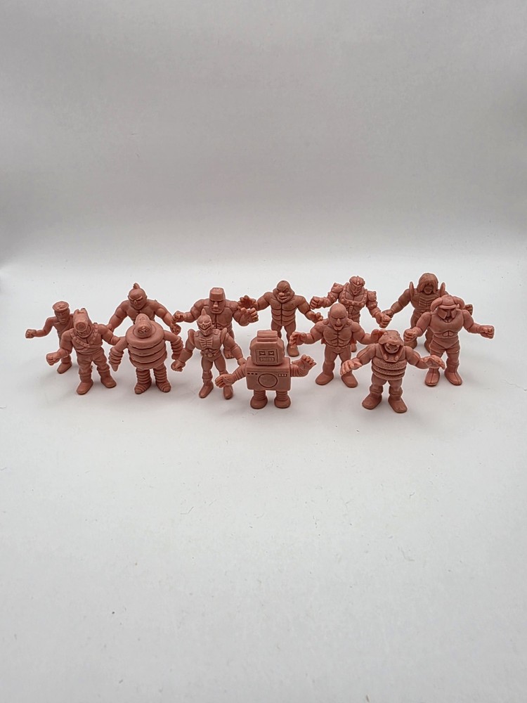 Vintage M.U.S.C.L.E. Men Figures Lot of 13 1980s Mattel Kinnikuman Flesh Color