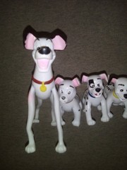 Vintage Justoys Bend-Ems 101 Dalmatians 6-Piece Gift Set: Bendable Figures