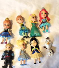 Disney Mini Toddler Dolls Princess Figures 3.5″