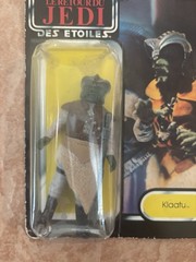 Vtg 1984 Star Wars Sealed Klaatu Tri Logo Palitoy New on Card