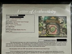 Mighty Morphin Power Rangers Signed Morpher Autographed JDF Jason David Frank