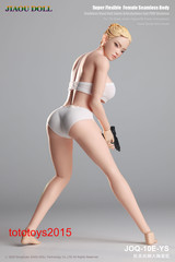 JIAOU DOLL 1/6 JOQ-10E European Female Big Bust Steel Skeleton Figure Body Toy