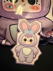 Samuel San Xiao Mao Little Purple Rabbit Plush Backpack Sealed Bag Box Card
