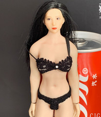 1/12 Lace Outfit Set Black For 6″ PHICEN T01 T03 TBLeague Female Figure Doll