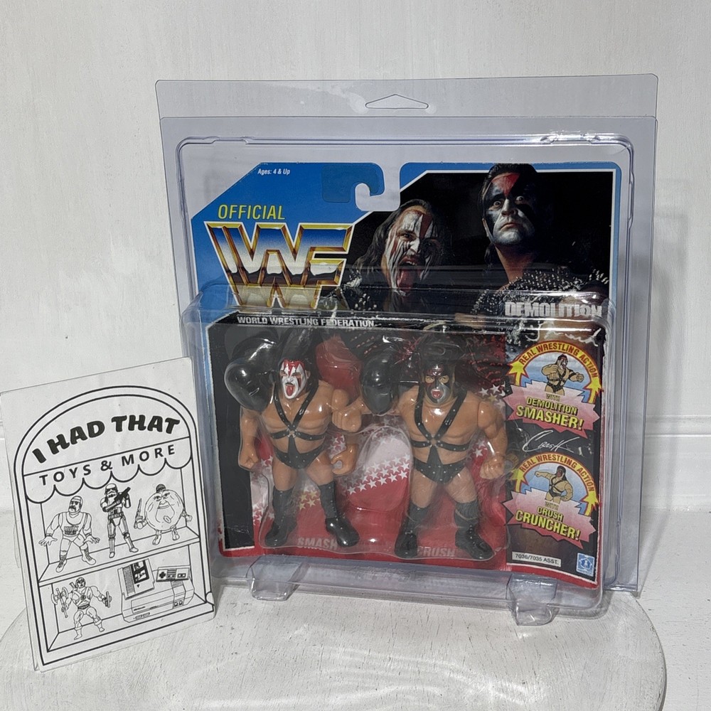 WWF Hasbro Demolition 2 Pack Smash And Crush- Hard 2 Find!