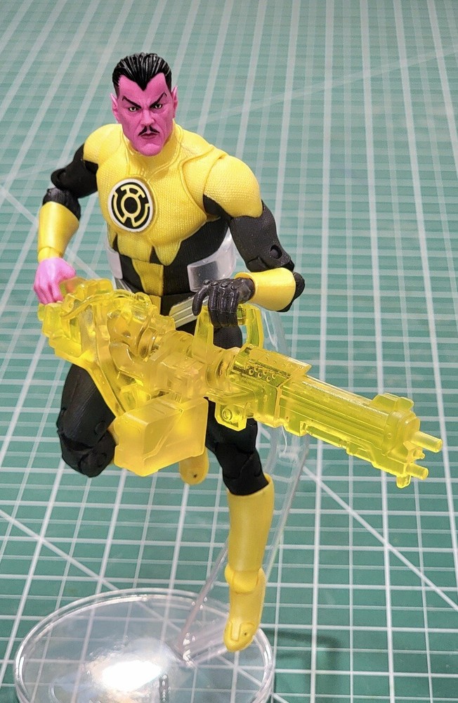 Custom Resin Yellow Construct Gatling Gun for 1:10 Figures Lantern Sinestro DC