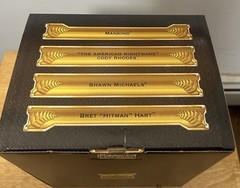WWE DEFINING MOMENTS EMPTY BOX NO FIGURES BOX ONLY BRET SHAWN CODY MANKIND 2023
