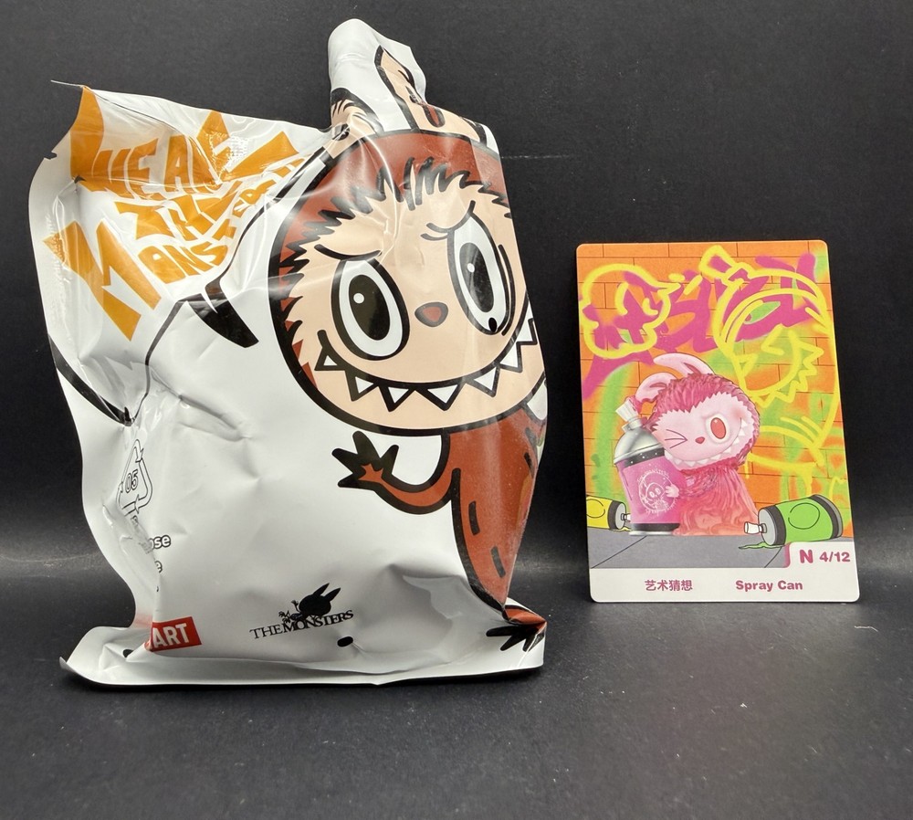 POP MART The Monsters Almost Hidden Series Figure Confirmed “Spray Can” Open Box