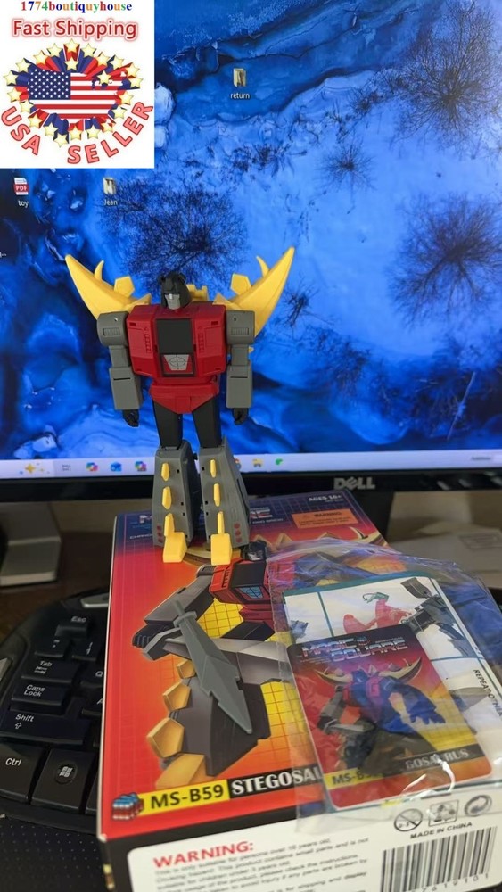 New Transformation Magic Square TOYS MS-B59 G1 Dinobot STEGOSAURUS 15CM USA SELL