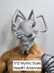 3d Printed Head For Mythic/Cosmic Legions 1/12 Figures GENERAL SARRIS Galaxy