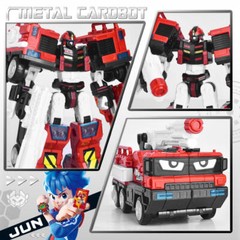 Metal Cardbot 7-11″ Transform Figure Boys Kids Toy Car Truck Plane Vehicle Robot