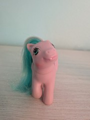 My Little Pony G1 PAIR-Vintage Baby Dots N Hearts and RARE Baby Shovels