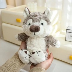 Grey Wolf Toy Soft Stuffed Animal Pillow Gift