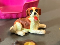 Vintage 1993-94 MEG Puppy In My Pocket x 4 + Extra Animals + Bed + x3 Stands