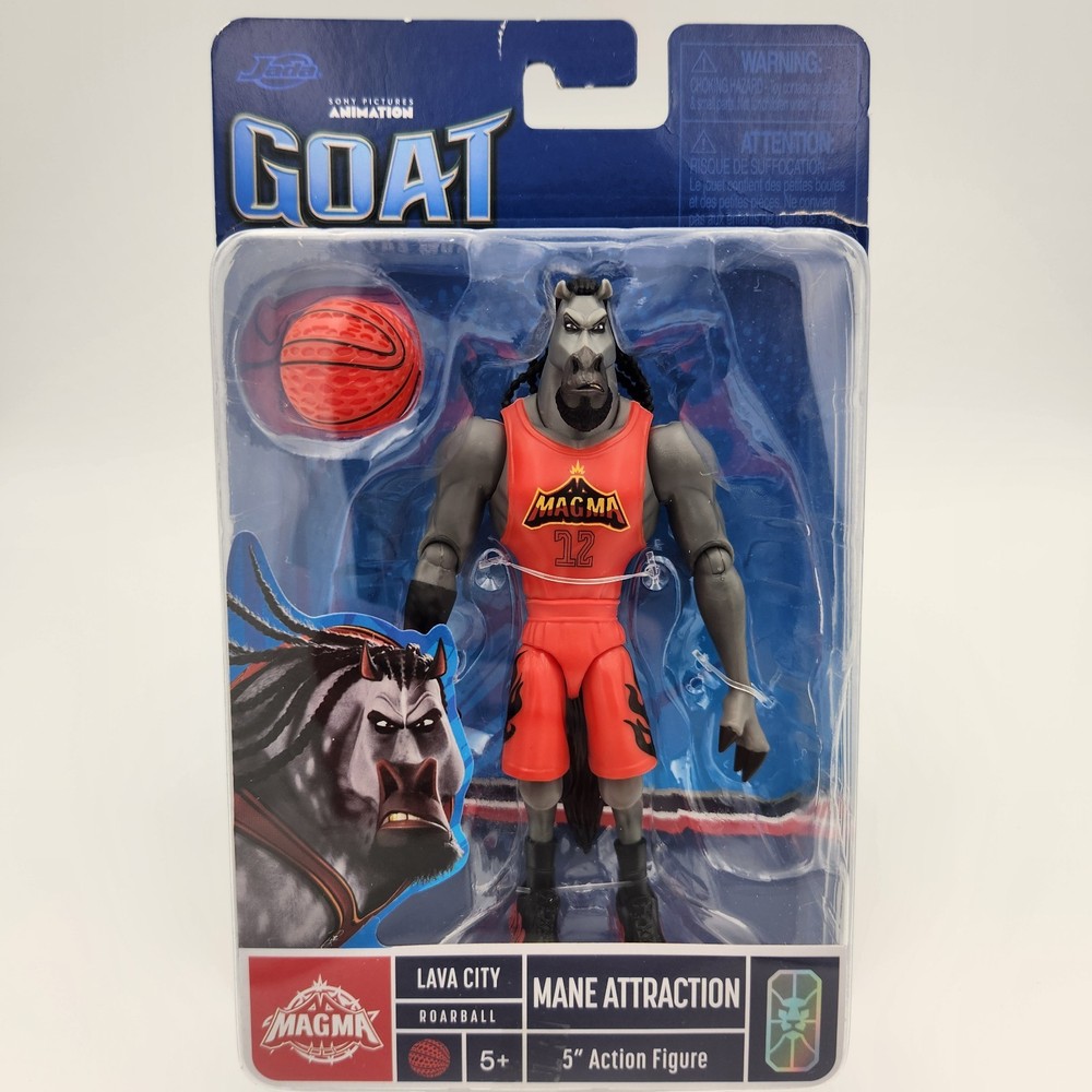 Mane Attraction – Goat The Movie – 5″ Action Figure w/ Roarball, Sony, Jada Toys