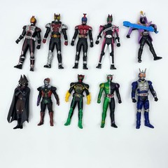 Kamen Rider Sofubi Figure Set 10pc Vintage Collectible Large 11cm 13cm