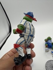 Playmates 1991 TMNT Sewer Sports Lot Leo Mikey Ralph Football Baseball