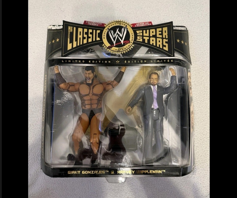 Classic Superstars Limited Edition Giant Gonzalez & Harvey Wippleman Unopened