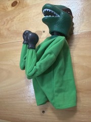 Vintage Rojus Komodo Dragon Lizard Punchosaurus Godzilla Boxing Punching Puppet