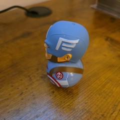 Marvel Rockerz Mini CAPTAIN AMERICA Loose 2.25in * wobble bobble head minifigure