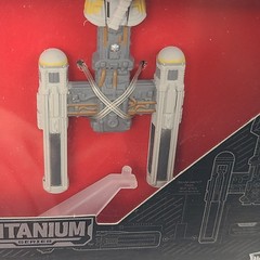 Star Wars Black Series Titanium Y-Wing Ship Vehicle 3″ Figure 08 Hasbro 2015 New