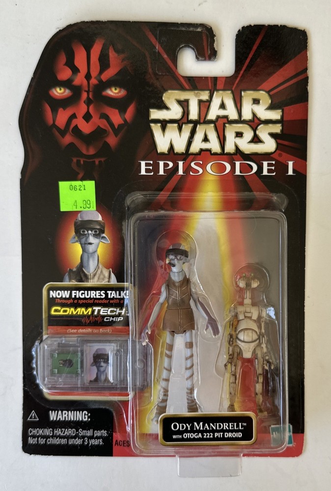NEW Star Wars Episode I Ody Mandrell with Otoga 222 Pit Droid Action Figure