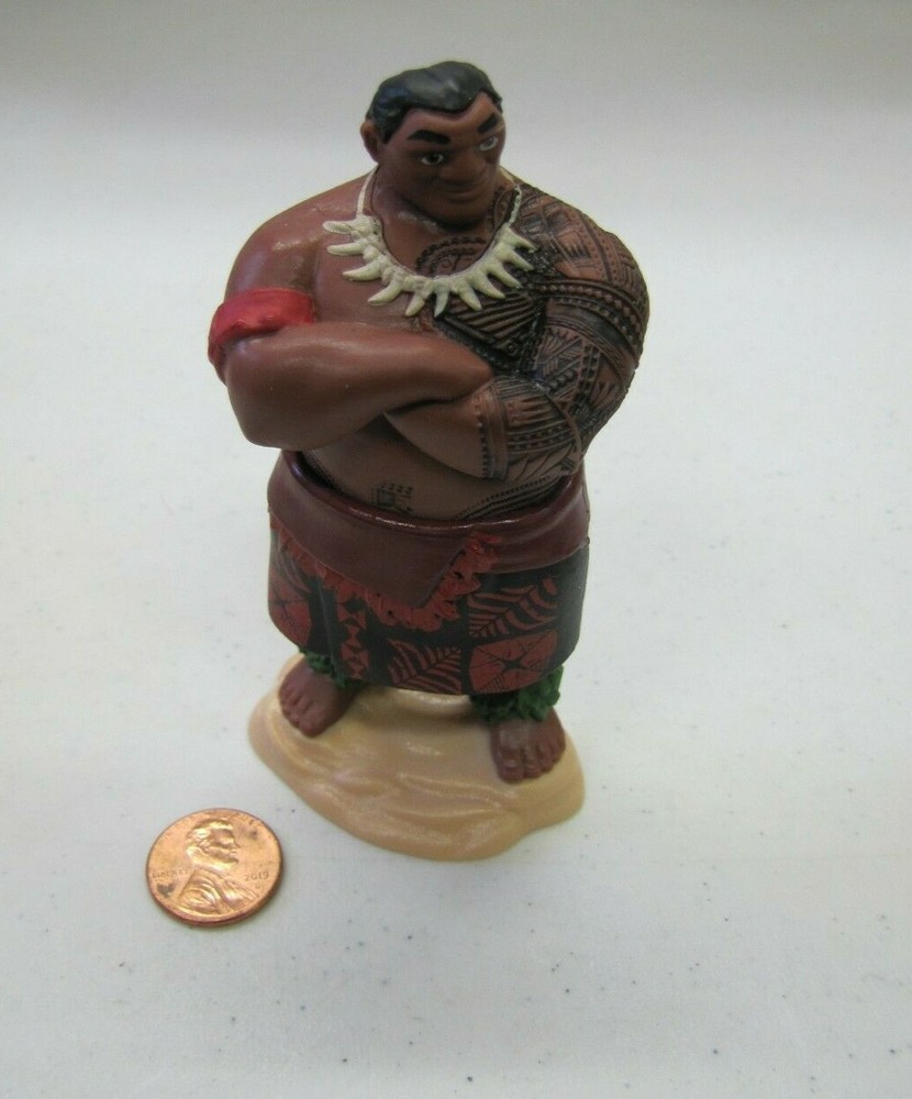 Disney Chief Tui From Moana Movie Pvc Figure Figurine Cake Topper 4″ Toy Doll
