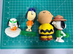 Charlie Brown Peanuts Movie Figures Lot Of 11 Snoopy Happy Meal Toys Cake Topper