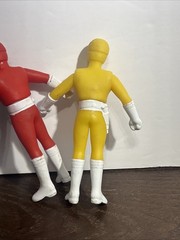 VTG Super Robotic Rangers Yellow Black Red Green Action Figures Lot Of 15
