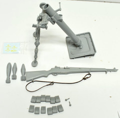 WWII USA Military 60MM M2 Mortar Set Dragon Model Kit 1/6 Scale Built Complete