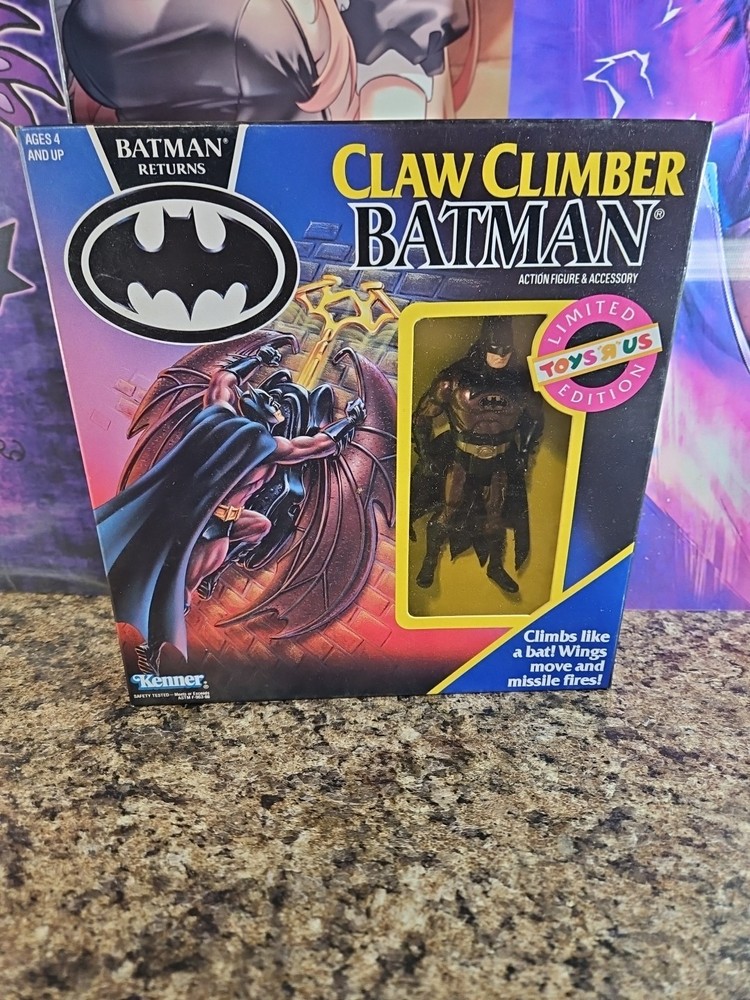 1991 Kenner Claw Climber Batman Toys R Us Limited Edition New