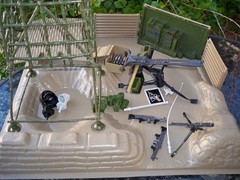 COLECO VINTAGE SAVAGE STRIKE HEADQUARTERS MISSING BROKEN PARTS LOT RAMBO PLAYSET