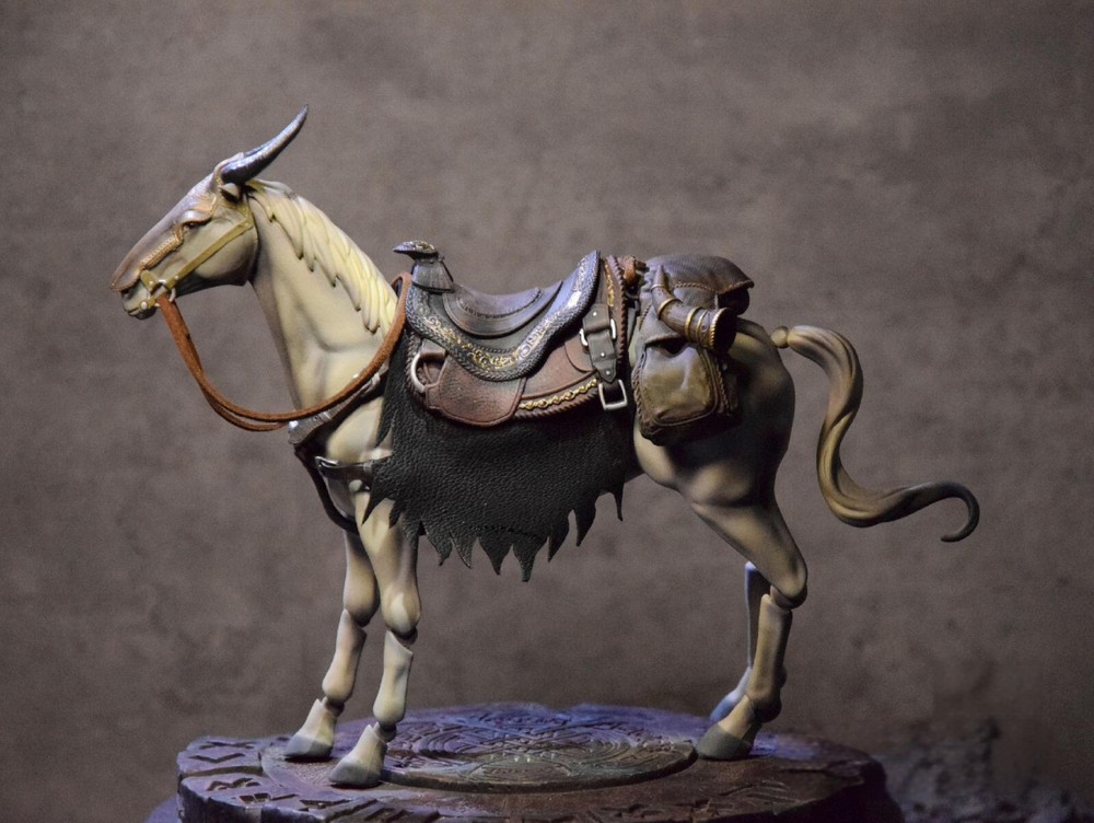Elden the horse of VARGARM THE RAGING WOLF painted Action Figure New