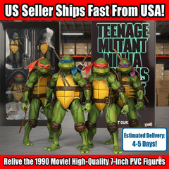 Ninja Turtles 1990 Movie TMNT 7″ Action Figure Set of 4 BNIB (Not NECA) US STOCK