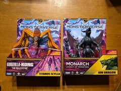 LOT 2 MonsterVerse Godzilla Kong Monarch Legacy Monsters ION DRAGON & TITANUS