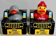 Jeep Branded 2″ Ducks in Paper Jeep 4×4 Box Set Of 8 W/ Some UV Reflective *READ