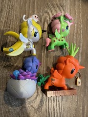 Lot 4 Tokidoki Unicorno Carrot Banana Peel Thorn Rose Botanical Plant