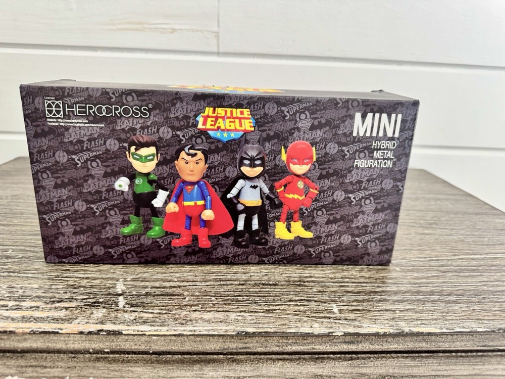 NIB Herocross Justice League Mini Hybrid Figuration Series DC Die Cast Sealed