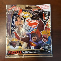 NEW! DC Batman V Superman /Wonder Woman “Puzzle on the Go” 100 Piece Puzzle COOL