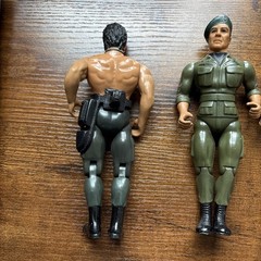 Lot Of 3 1985 Rambo Force Of Freedom Action Figures Rambo, Trautman, & Mad Dog