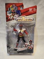5 New In Package Power Rangers Super Samurai Shogun, Red, Yellow, Green, Blue