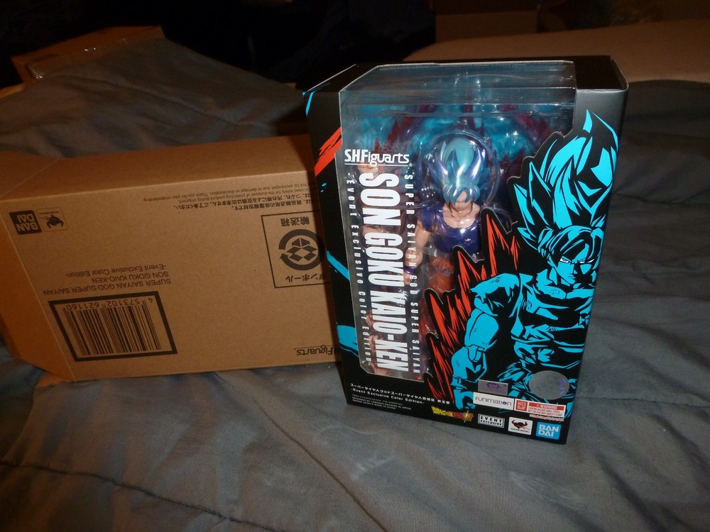 SH Figuarts Dragonball Z Super Saiyan God Son Goku Kaio-Ken Event Exclusive Edit